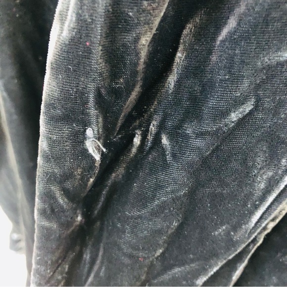 Anthropologie Velvet Blazer Jacket Size Large Slate Gray - Picture 6 of 9